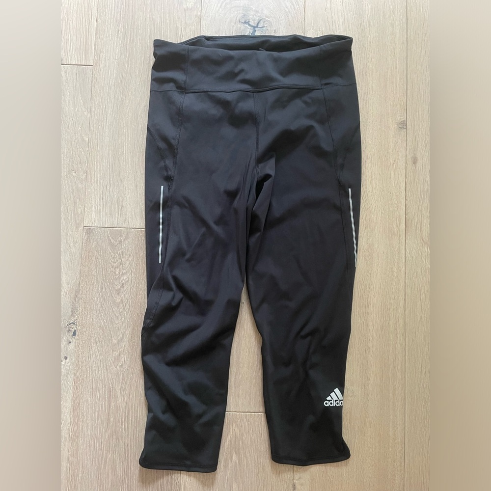 Adidas cropped running pants - size M